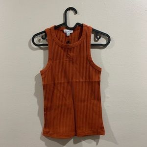 frank and oak slim fit ribbed sport neck tank